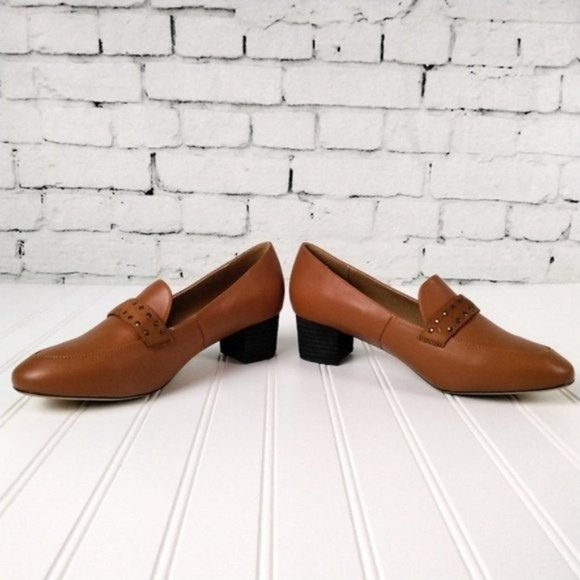 Comfortview Dallas High Heel Loafer In Antique Copper 8M, 8.5WW And 9WW - Picture 3 of 7
